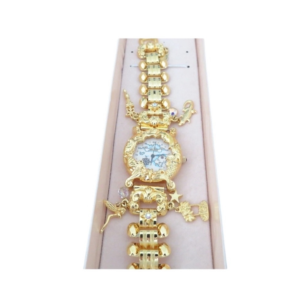 Kirks Folly Gold Watch with Crystal Accents